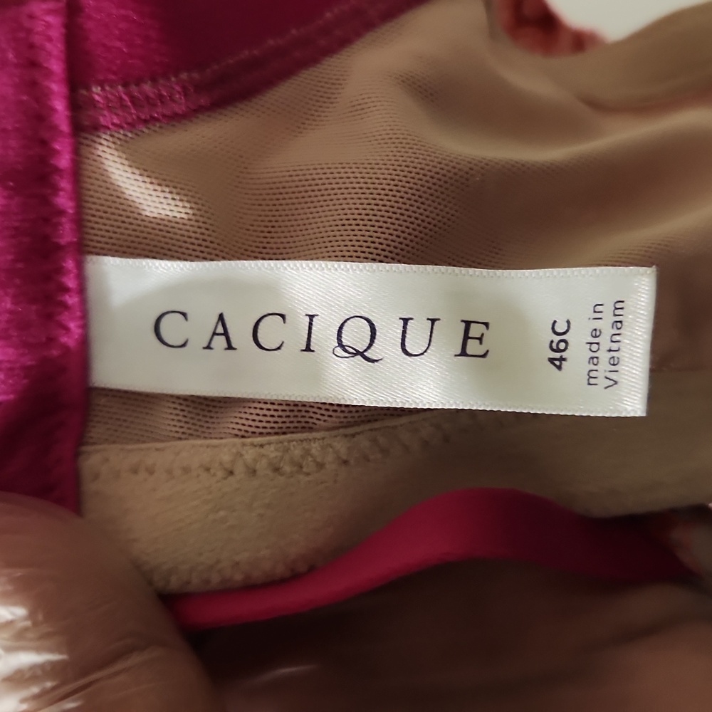 CACIQUE BRA Size 46C Pink Lace Underwire Bra. - Picture 4 of 8